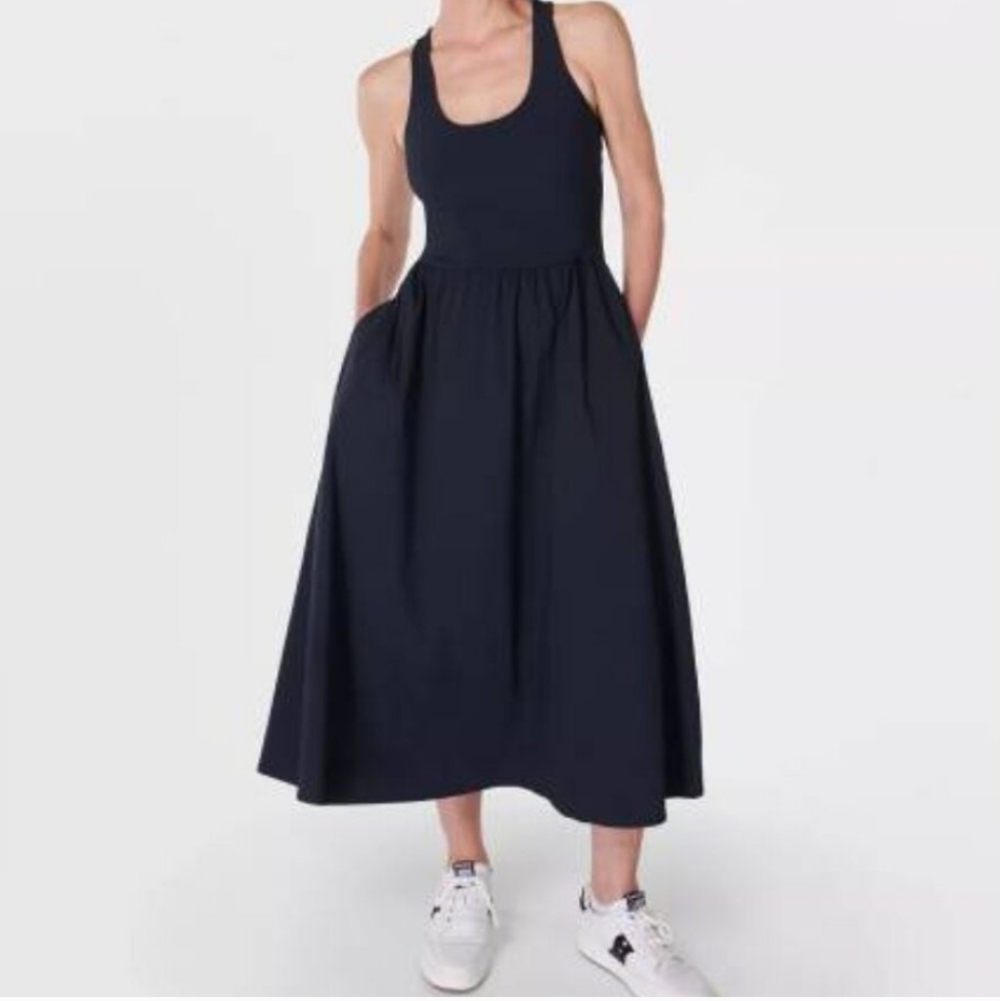 NWT Sweaty Betty Explorer Ribbed Racer Dress Size 14